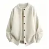 Cárdigan de punto transmitido en vivo, mismo estilo para hombre, nueva colección otoño/invierno 2026, moderno y casual, chaqueta suéter versátil para hombre, venta al por mayor