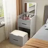 Tocador con tapa abatible Dormitorio Moderno Sencillo Apartamento Pequeño Gabinete de Almacenamiento Integrado Celebridad de Internet Multifuncional Mini Mesa de Maquillaje