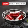 Bol de Cocina Engrosado de Acero Inoxidable 304 para Batir Huevos, Amasar Masa, Preparar Ingredientes, Bol de Sopa Casero, Bol de Arroz y Plato para Servir