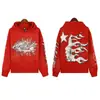 Marca da Moda Estilo Americano High Street Ins Nicho Vintage Antigo Estampa de Letra Solto Moletom com Capuz Masculino e Feminino Outono e Inverno