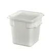 Cubo Cuadrado Transparente de PC Engrosado de Gran Capacidad con Tapa para Uso en Puesto, Adecuado para Almacenar Agua con Azúcar, Hielo Raspado y como Contenedor de Almacenamiento Comercial