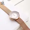 Relógio Shengke SK Feminino malha quartzo relógio feminino moda criativo K0126