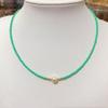 Collar Transfronterizo Ecológico de Perlas Naturales de Agua Dulce para Mujer, Gargantilla Versátil de Perlas de Colores de Alta Gama, Collar Pequeño de Perlas Estilo Europeo y Americano