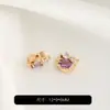 Chapado en Oro de 14K Zircón Gatito Caja Mágica Espaciadores Hecho a Mano DIY Pulsera de Perlas y Cristal Accesorios de Joyería con Cuentas