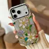 El más vendido de América Latina Lujo Ligero Retro Flor Dorada 18Pro Doble Capa Película Dura Carcasa Rígida Iphone17 Hermosa Funda Protectora
