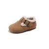 Zapatos de Algodón Birkenstock para Niños 2026 Nuevos de Invierno para Niñas con Plus de Terciopelo Cálidos Zapatos de Algodón para Niños Mocasines de Bebé con Plus de Terciopelo
