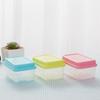 Caixa Crisper Quadrada Japonesa Mini Compacta de Plástico Caixa Selada Refrigerada Caixa para Amostras de Alimentos 250ml