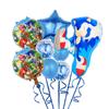 Estilo Caricatura Sonic de Pie Globo Sonic Fiesta Sonic Juego Infantil Set de Globos de Película de Aluminio