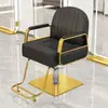 Silla de peluquería para barberías, silla de salón, silla de aseo, silla para cortar el pelo, ajustable y giratoria, reposabrazos de acero inoxidable, silla de barbero