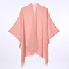 Chal fino de verano, chal simple de color liso para protección solar para mujer, bufanda de seda de alta gama, bufanda de gasa, pañuelo para la cabeza, venta al por mayor transfronteriza