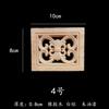 Pieza de Flor Tallada en Madera Maciza Calcomanía Bastidor Bogu Nicho Budista Marco de Encaje Decorativo Marco Exterior Espejo Vacío Marco de Fotos Encaje