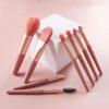 Set de Mini Brochas de Maquillaje Macaron de 8 Piezas Transfronterizo para Principiantes, Herramientas de Maquillaje para Polvos, Rubor, Sombra de Nariz, Venta al por Mayor de Brochas