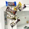 [refrigerador] snacks creativos dulces galletas M frijoles Kinda galletas de chocolate dulces decoración magnética