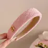 Faixa de Cabelo Esponjosa para Mulheres no Verão, Conjunto Versátil de Grampos de Tecido para Passeio, Faixa de Cabelo com Pérolas, Presilha de Cabelo, Faixa para Lavar o Rosto, Faixa de Cabelo para Pressionar o Cabelo
