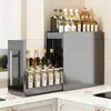 Nuevo especiero de cocina estrecho de encimera extraíble multicapa a prueba de polvo para almacenamiento de aceite, sal, salsa y vinagre