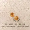 Cuentas Espaciadoras Chapadas en Oro de Plata 925 para Cuentas de Oración Budista, Cuentas Espaciadoras para Pulseras, Accesorios para Ensartar Pulseras Hechas a Mano