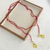 Colar Corrente de Cintura com Moedas de Ouro Estilo Étnico Simples, um Colar de Camadas para Mulheres com Alto Visual, Moda Retrô e Elegante