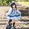 Vestido de Niña Zootopia Primavera y Otoño Judy Coneja Oficial de Policía Vestido Lolita de Cumpleaños para Niña Vestido de Princesa