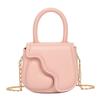 Bolso Infantil Estilo Coreano, Bolso de Mano Sencillo y Moderno para Padres e Hijos, Mini Bolso de Hombro Cruzado con Cadena, Bolso Cuadrado Pequeño en Forma de Corazón