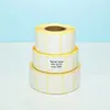 Etiquetas Autoadhesivas de Papel Térmico Amarillo a Cuadros, Resistentes a Tres Pruebas, Impresora Adecuada para Logística Transfronteriza, Ventas Directas de Fabricantes