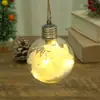 Suministros para Decoración de Bolas Navideñas de Corazón Transparente para Mascotas Adornos Luminosos Decoraciones de Bolas Navideñas Colgantes para Árbol de Navidad
