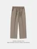 Pantalones Largos Rectos Finos de Seda de Hielo para Hombre de Primavera y Verano, Pantalones Casuales Frescos y Transpirables, Estilo Japonés Sueltos Básicos Versátiles