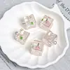 Dingyi Hielo Frutal Cubo de Hielo Luna Fría Resina Galvanizada Cambia de Color Colgante Agujero Cuentas Sueltas Joyería DIY Accesorios para Cadena de Teléfono Materiales