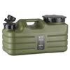Cubo de camping de 11 litros para exteriores de PE de grado alimenticio para almacenamiento de agua doméstica, cubo puro vacío con grifo, coche, gran capacidad