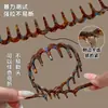 Diadema de acetato con corona alta y diseño ondulado para mujer, nuevo modelo 2026, con dientes, antideslizante, no oprime el cabello al lavarse la cara, hace que la cara parezca más pequeña