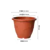Macetas de Plástico Engrosadas, Macetas Ecológicas Duraderas para Invernadero y Plántulas con Bandejas, Macetas para Plantas Verdes y Flores de Balcón