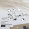 Popular online popular manicure pilha de diamante acessórios novo produto acabado torto coração gordo quadrado diamante Super Flash machado amor unha Diamante