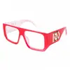 Gafas de Sol Lisas con Montura Negra para Mujer, Protección Solar, Gafas Anti-UV para Viaje, Tendencia Gafas de Sol para Hombre 206 Tb105