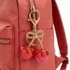 Chaveiro de Cereja Popular Transfronteiriço Joia Pingente de Cereja Multicor Simulada Pingente de Bolsa da Moda Chaveiro de Cereja