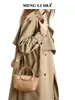 Bolso de mujer nuevo tejido a mano, bolso de mano de moda tipo bola de masa, bolso Longxiang de alta gama, bolso de hombro y bandolera texturizado de moda