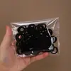 Elástico de cabelo xadrez de cinco pontas para crianças, corda de cabelo com laço em formato de coração para meninas, elástico de cabelo que não danifica, conjunto de Ano Novo
