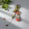 Chaveiro de Bolsa de Cerâmica Tecida à Mão Jingdezhen, Pingente Criativo com Argola de Mola, Presentes Pequenos Culturais e Criativos Atacado