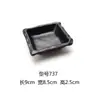 Plato de Melamina para Barbacoa Japonesa, Plato para Salsa de Olla Caliente, Plato de Condimentos de Tres o Cuatro Compartimentos, Plato Pequeño, Plato para Snacks, Plato de Plástico para Barbacoa