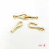 Cierre Conector de Perla con Forma de Anzuelo Dorado Simple de Larga Duración Colorida Accesorios para Joyería DIY Materiales para Pulsera Collar Hecho a Mano