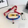 Mochila Transversal de Lona Casual Estilo Coreano 2026 para Viagem para Meninas Bolsa de Peito Casual para Uso Externo Bolsa de Lanche para Alunos do Ensino Fundamental