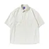 Yidao Vintage 2026 Verano Nuevo Estilo Japonés Diseño de Moda Bolsillo Casual Camisa a Cuadros Camisa de Manga Corta para Hombre