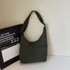 Bolsa transversal minimalista casual de nicho, bolsa tote de grande capacidade para o trabalho, cor sólida, estilosa, personalidade artística, bolsa de ombro único