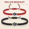 Pulsera tejida a mano Ojo del Diablo Ojo de Palma de Venta Caliente Transfronteriza, Pulsera de Pareja, Pulsera de la Suerte, Ajustable