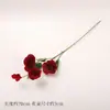 Flores de lisianthus artificiales de 3 cabezas para decoración de bodas, flores artificiales para decoración del hogar, flores de lisianthus para fotografía de bodas, arreglos florales, flores decorativas