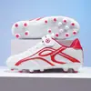 Zapatos de Fútbol para Niños con Velcro, Tacos Largos y Tacos Pequeños, Zapatos para Niños y Niñas, Zapatos Deportivos de Competición y Entrenamiento para Estudiantes de Primaria
