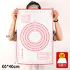 Tapete de Silicona para Amasar, Tabla Doméstica para Masa, Tapete para Estirar Masa, Herramienta de Horneado para Hacer Pasta y Repostería, Grado Alimenticio, Adecuado para Uso Comercial