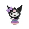 Llavero Grande de Kuromi Colgante Pequeño Llavero de Kuromi Sanrio Muñeca Colgante de Plástico Blando Muñeca de Caja Misteriosa
