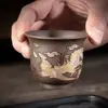 Bule Fengming Original Que Muda de Cor Quando Aquecido, Bule de Argila Roxa Feito à Mão com Motivos de Dragão e Fênix, Bule de Chá Grande, Bule Xishi