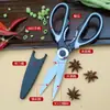Tijeras de Acero Inoxidable con Forma de Panda para Uso en la Cocina, Abrebotellas, Rompenueces, Barbacoa, Corte de Pescado, Abrelatas de Comida y Verduras, Abrebotellas, Tijeras para Nueces