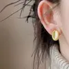 Pendientes de Plata S925 con Aguja, Simples, Versátiles, de Gama Alta, Cepillados, para Uso Diario, Estilo Minimalista, Nuevos