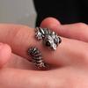 Anillo de Pájaro Volador Retro Ins Europeo y Americano para Mujer Diseño de Nicho Joyería de Colibrí Anillo de Animales Viejos Joyería Transfronteriza